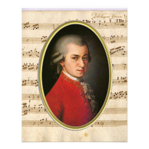 Impression Photo Wolfgang Amadeus Mozart Portrait élargissement