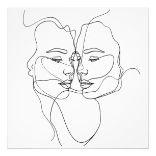 Impression Photo Women Line Art