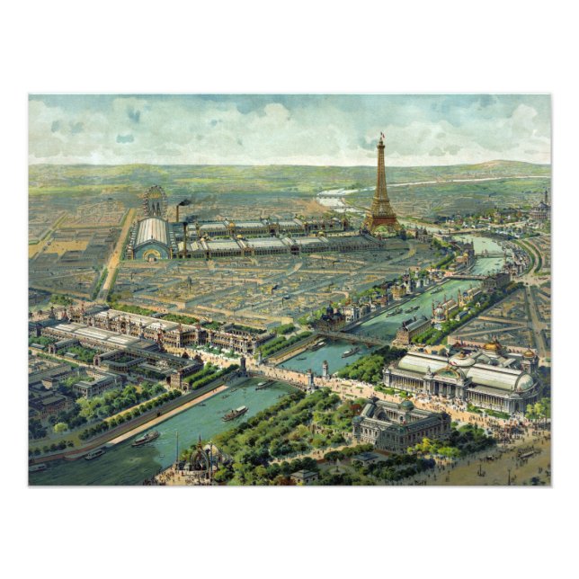 Impression Photo World Expo 1900 Paris France (Devant)
