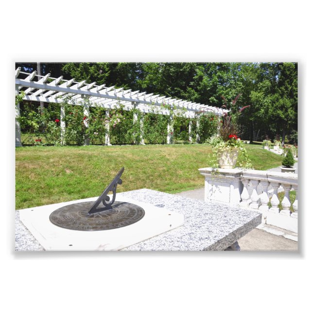 Impression Photo Yaddo Garden's 1904 Sun Dial (Devant)