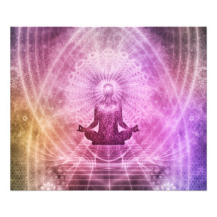 Impression Photo Yoga Méditation Zen Spirituel Coloré