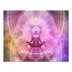 Impression Photo Yoga Méditation Zen Spirituel Coloré