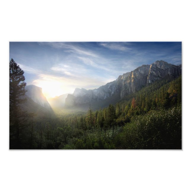 Impression Photo Yosemite Valley Sunrise de Point Inspiration (Devant)