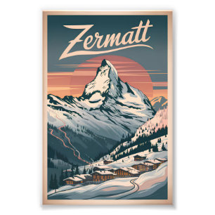 Impression Photo Zermatt vintage