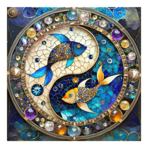 Impression Photo Zodiac - Poissons de poisson Yin et Yang