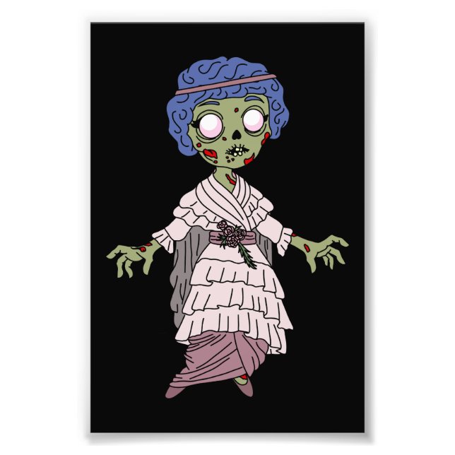 Impression Photo Zombie Gibson Girl 1910 (Devant)