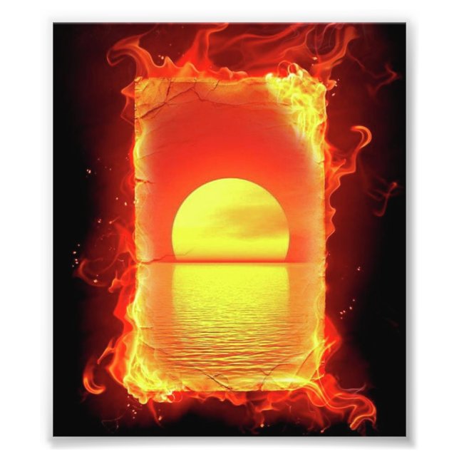 Impression Photo Zone d'incendie (Devant)