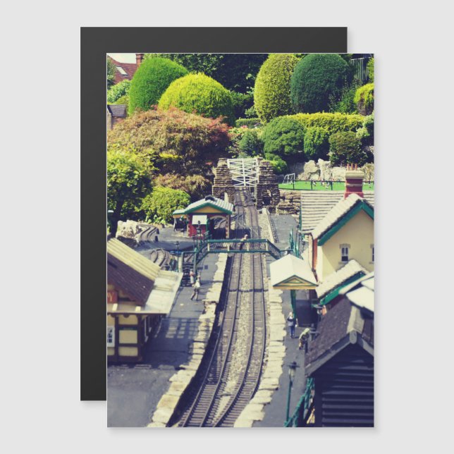 Impression photographique de gare ferroviaire vint (Devant / Derrière)