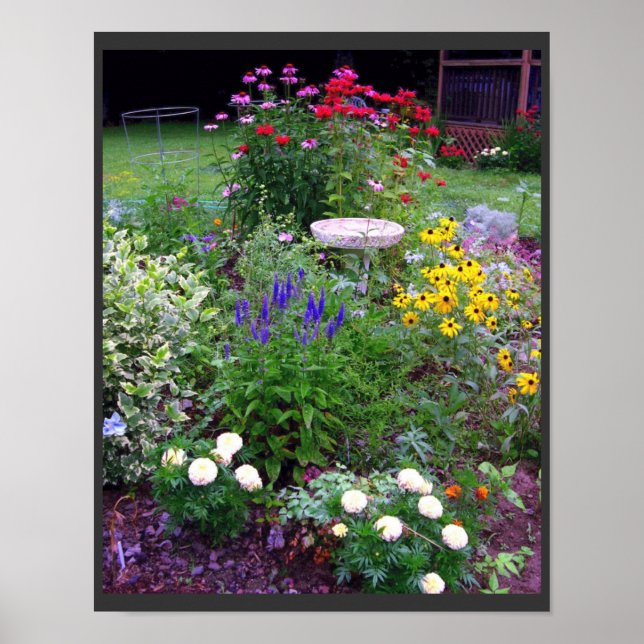 Impression photographique de jardin de cottage d'é (Devant)