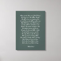 Impression poème personnalisée sur une toile