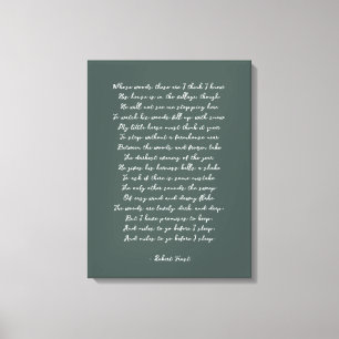 Impression poème personnalisée sur une toile