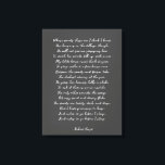 Impression poème personnalisée sur une toile<br><div class="desc">Ajoutez votre poème ou vers favori à cette toile d'enveloppement de galerie de haute qualité. Customisez le texte,  la police et la taille pour faire un cadeau mémorable pour vous-même ou l'être aimé à admirer et être inspiré pour les années à venir.</div>