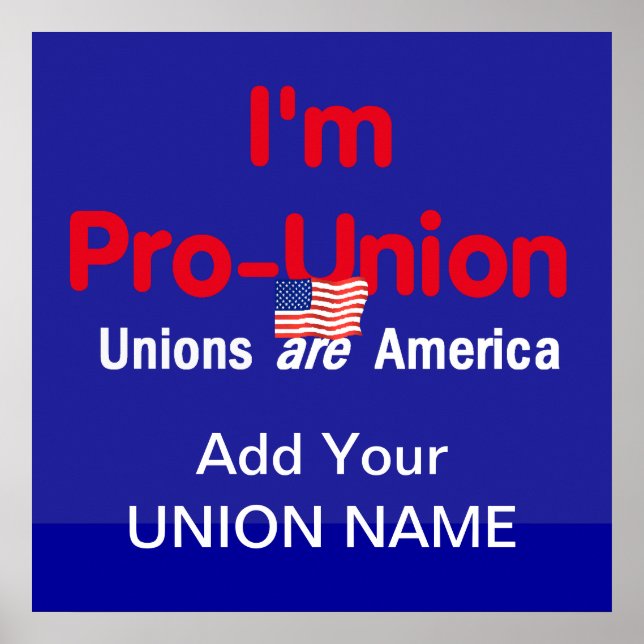 Impression POSTER Pro Union (Devant)