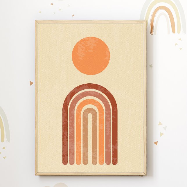 Impression pour nurserie arc-en-ciel bohème Affich (Créateur téléchargé)