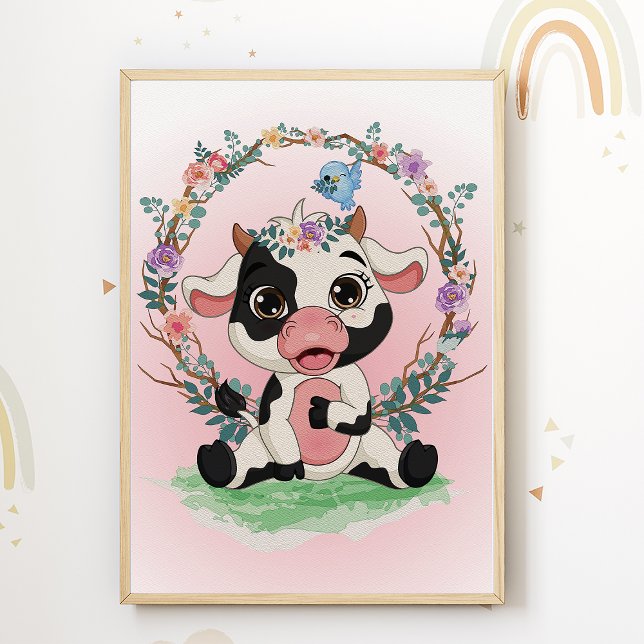 Impression pour nurserie Cow Candy Affiche pour ch (Créateur téléchargé)