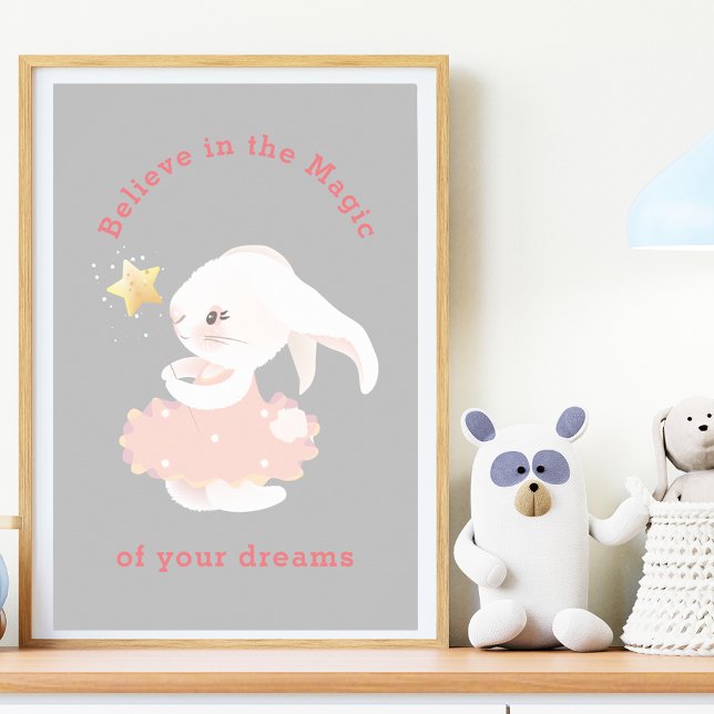 Impression pour nurserie de lapin fantaisiste Croi (Créateur téléchargé)