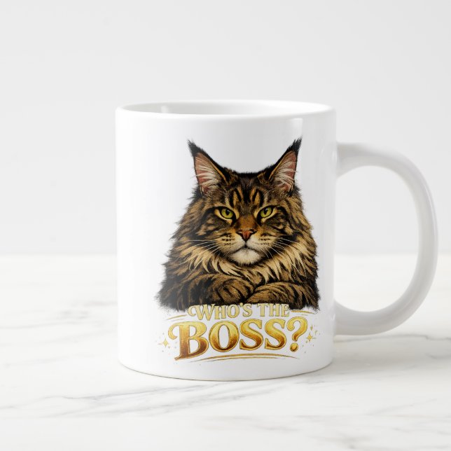 Impression pour une tasse avec un chat Maine Coon (Droite)
