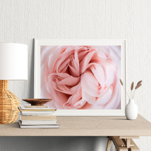 Impression rose art de la paroi florale