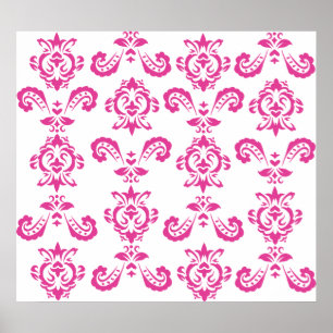 Impression rose baroque