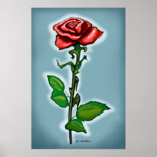 Impression rose simple