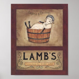 Impression savonneuse vintage