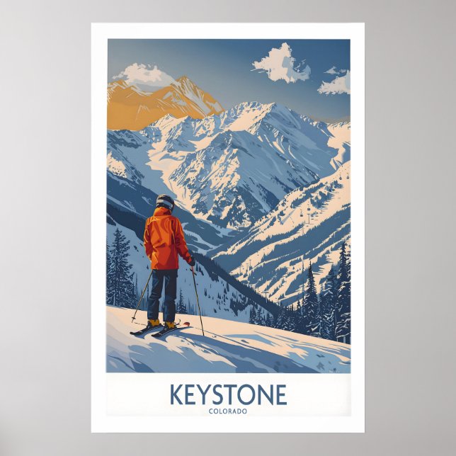 Impression ski Keystone - Colorado 1 (Devant)