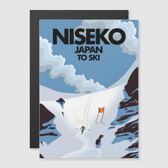 Impression ski Niseko Japon (Devant / Derrière)
