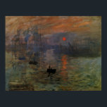 Impression Sunrise by Claude Monet, Vintage Art<br><div class="desc">Impression, Sunrise (1872) by Claude Monet is a vintage impressionism fine art nautical painting. The position of the sun looks like it could also be a sunset. A maritime seascape at Le Havre Harbor, France with several boats in the foreground at sunrise. About the artist: Claude Monet (1840-1926) was a...</div>