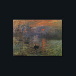 Impression Sunrise par Claude Monet, Art Vintage<br><div class="desc">Impression, Sunrise (1872) de Claude Monet est une vintage impressionnisme de peinture marine d'art. La position du soleil semble qu'il pourrait aussi être un coucher de soleil. Un paysage maritime au port du Havre, France avec plusieurs bateaux au premier plan au lever du soleil. À propos de l'artiste : Claude...</div>