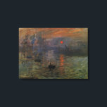 Impression Sunrise par Claude Monet, Art Vintage<br><div class="desc">Impression, Sunrise (1872) de Claude Monet est une vintage impressionnisme de peinture marine d'art. La position du soleil semble qu'il pourrait aussi être un coucher de soleil. Un paysage maritime au port du Havre, France avec plusieurs bateaux au premier plan au lever du soleil. À propos de l'artiste : Claude...</div>