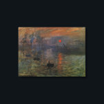 Impression Sunrise par Claude Monet, Art Vintage<br><div class="desc">Impression, Sunrise (1872) de Claude Monet est une vintage impressionnisme de peinture marine d'art. La position du soleil semble qu'il pourrait aussi être un coucher de soleil. Un paysage maritime au port du Havre, France avec plusieurs bateaux au premier plan au lever du soleil. À propos de l'artiste : Claude...</div>