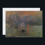 Impression Sunrise par Claude Monet, Art Vintage<br><div class="desc">Impression, Sunrise (1872) de Claude Monet est une vintage impressionnisme de peinture marine d'art. La position du soleil semble qu'il pourrait aussi être un coucher de soleil. Un paysage maritime au port du Havre, France avec plusieurs bateaux au premier plan au lever du soleil. À propos de l'artiste : Claude...</div>