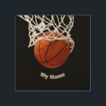 Impression Sur Bois Basket-ball Votre nom<br><div class="desc">Images et oeuvres d'art du sport numérique - We Love Basketball - American Popular Sports</div>