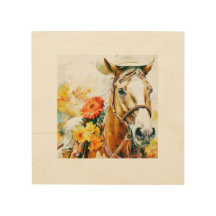 Cheval vintage portant cowgirl casquette