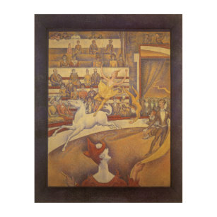 Impression Sur Bois Cirque de Georges Seurat, Pointillisme Vintage