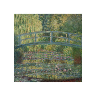 Impression Sur Bois Claude Monet - Eau Lily étang, Harmonie verte