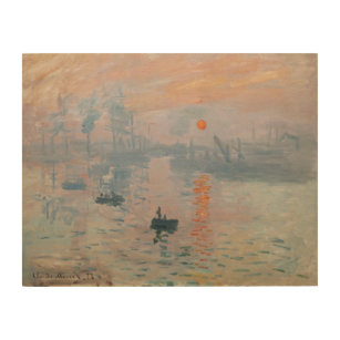 Impression Sur Bois Claude Monet - Impression, lever de soleil