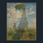 Impression Sur Bois Claude Monet - La Promenade, Femme avec un Parasol<br><div class="desc">La Promenade,  Femme avec un Parasol / Madame Monet et son fils / La Promenade / La Femme a l'ombrelle - Claude Monet,  1875</div>