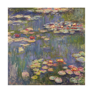 Impression Sur Bois Claude Monet - Nymphéas / Nymphéas