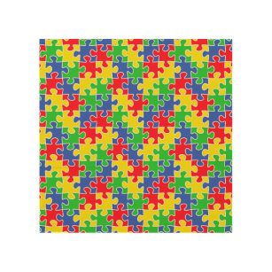 Impression Sur Bois Couleurs primaires lumineuses Jigsaw Puzzle Pièces