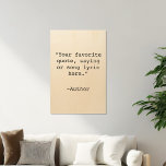 Impression Sur Bois Créez votre propre devis<br><div class="desc">Créez votre propre devis personnalisé en bois de mur. Caractéristiques minimaliste typographie de machine à écrire.</div>
