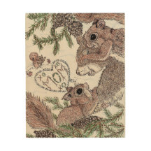 Écureuil avec bébés