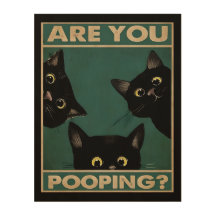 Es-Tu En Train De Poopter Funny Chat Salle De Bain