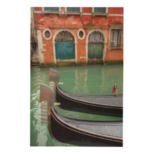 Impression Sur Bois Gondolas sur le Grand Canal, Venise