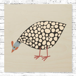Impression Sur Bois Guinée Fowl Bird