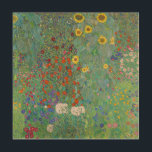 Impression Sur Bois Gustav Klimt - Jardin de campagne avec tournesols<br><div class="desc">Jardin de campagne avec des tournesols / Jardin de ferme avec des tournesols - Gustav Klimt en 1905-1906</div>