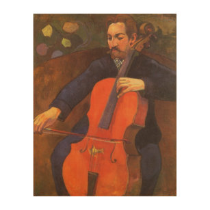 Impression Sur Bois Joueur Schneklud Portrait par Paul Gauguin