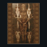 IMPRESSION SUR BOIS LINCEUL SACRÉ DE TURIN<br><div class="desc">LINCEUL SACRÉ DE TURIN LE TISSU D'ENTERREMENT DE NOTRE SEIGNEUR</div>