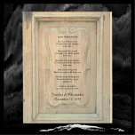 Impression Sur Bois Mariage Apache Bénédiction Arrière - plan bois anc<br><div class="desc">Cette belle bénédiction mariage apache, qui commence par "maintenant vous ne sentirez pas de pluie ... ", est faite en affiche de 8" x 10", avec un arrière - plan de notre photo originale d'une vieille porte patinée en bois comme un arrière - plan du sud-ouest. Il y a un...</div>