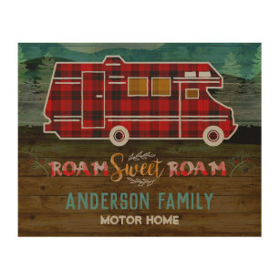 Impression Sur Bois Motorhome rv Camper Travel Van Rustic Personalized